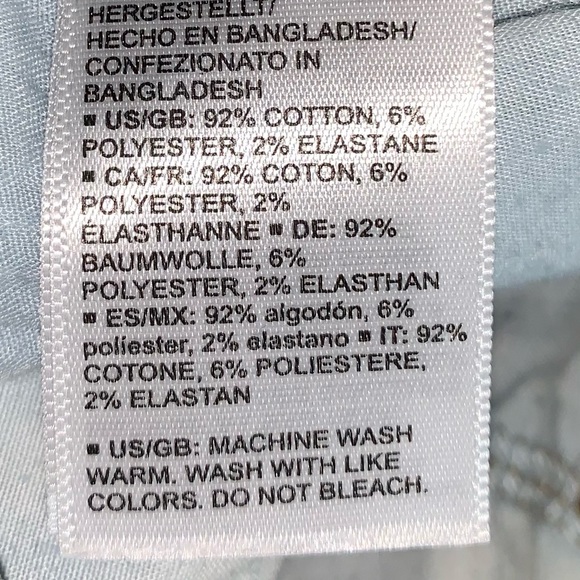 Daily ritual denim faded cut off jean shorts, high rise - Picture 5 of 7